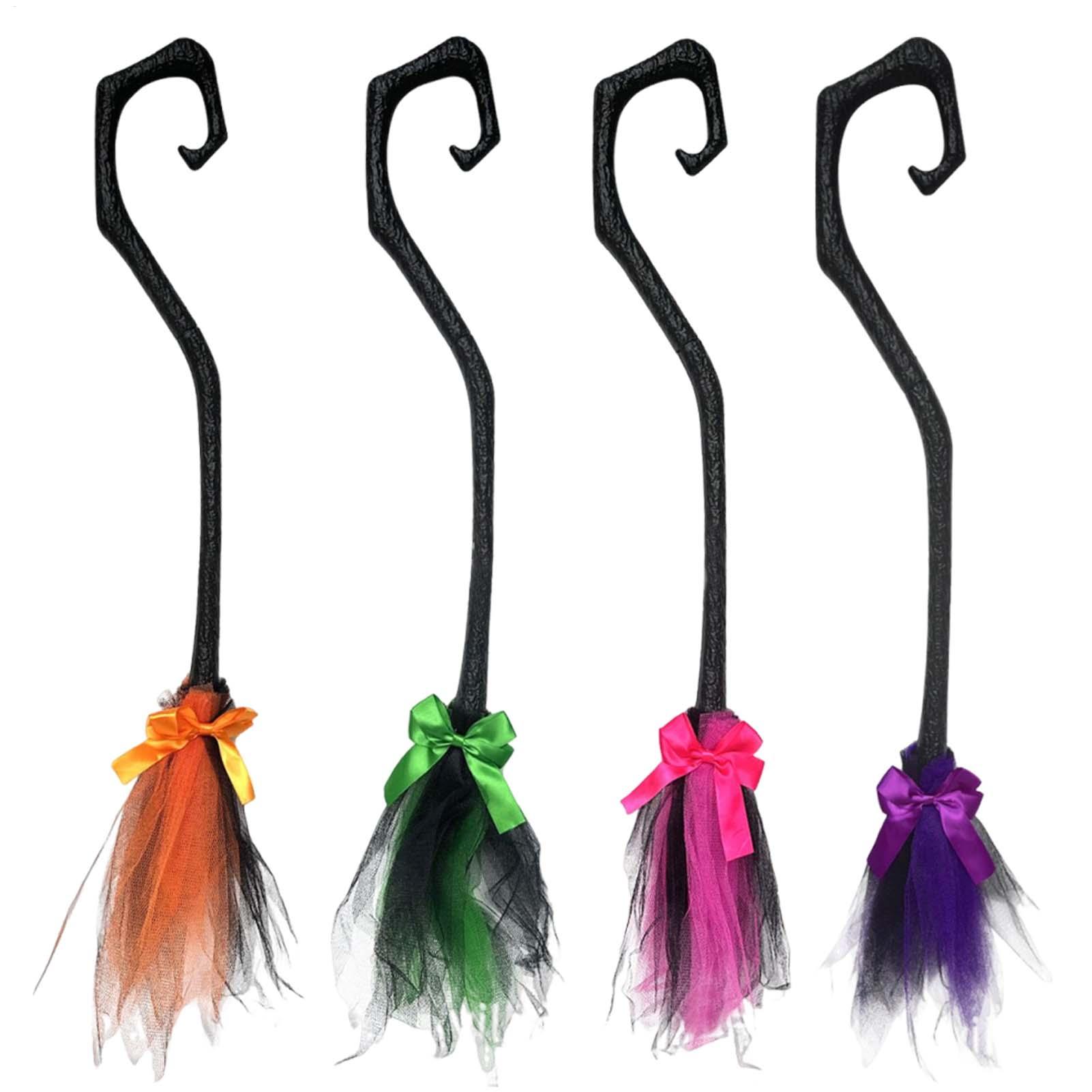 Kids Outdoor Broom - Balai de sorcière effrayant, accessoire de