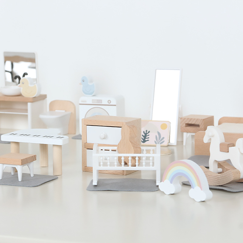 Kids Outdoor Kitchen Accessories - Meubles de maison de poupée modernes,