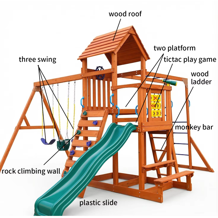 Kids Outdoor Climbing Frame - Équipement de jeu, structure d'escalade durable,