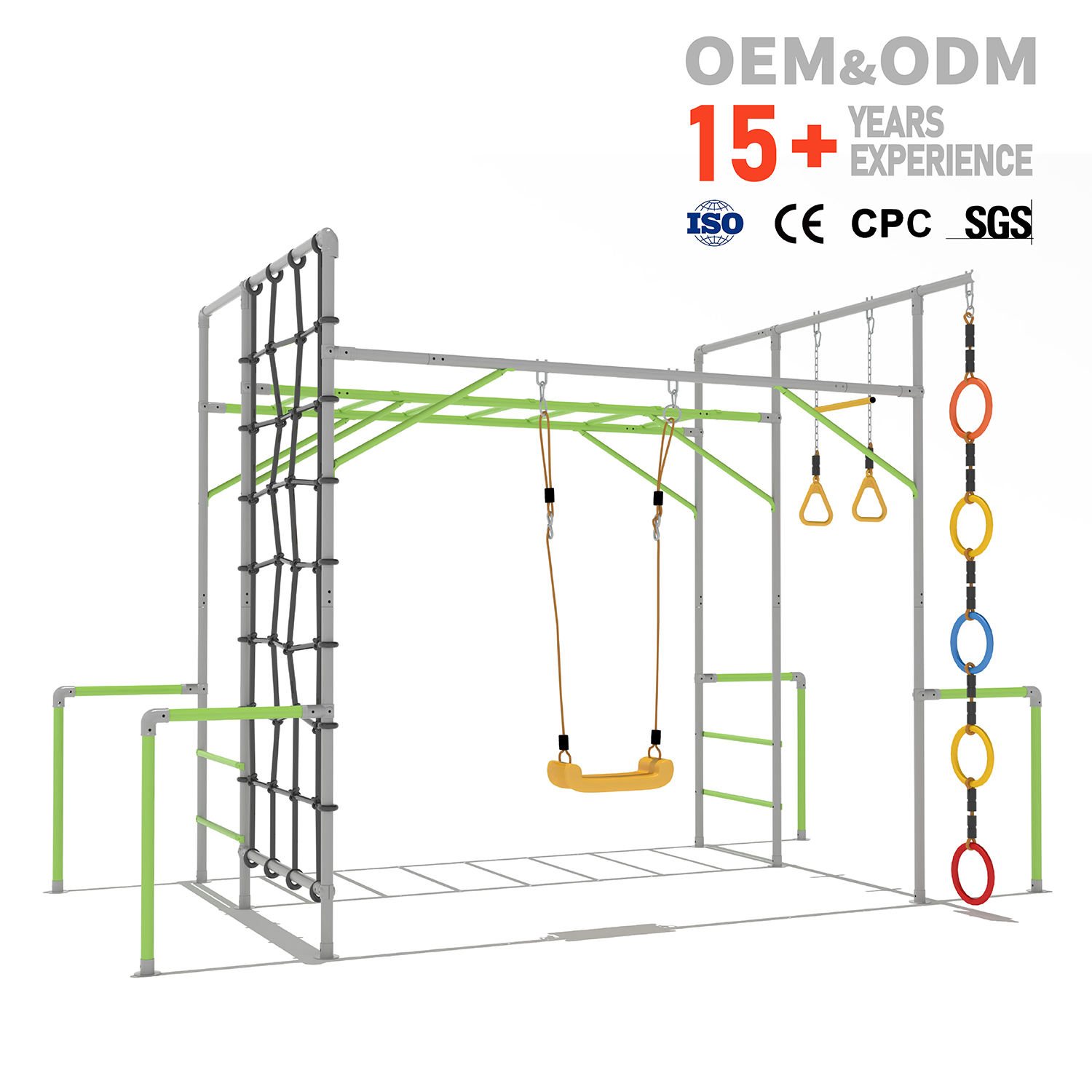 Kids Outdoor Climbing Frame - Structure d'escalade pour enfants, aire de